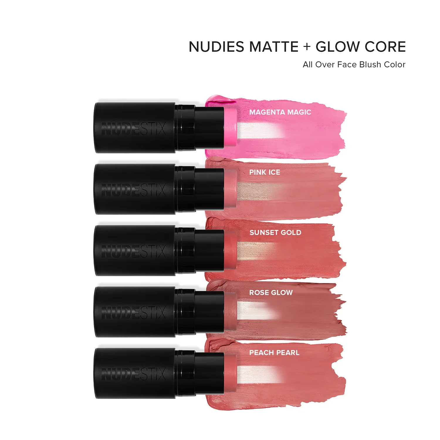 nudies all over face color matte + glow – krem allık