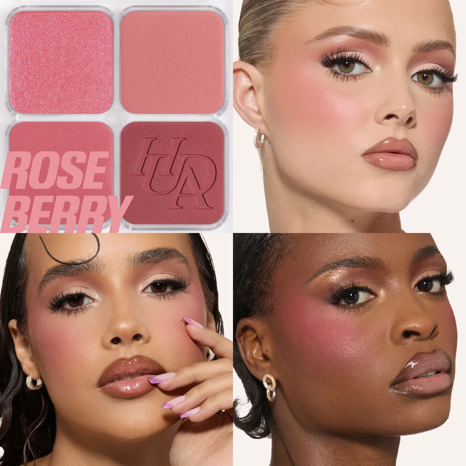 blush filter blurring blushlighters palette - allık ve aydınlatıcı paleti