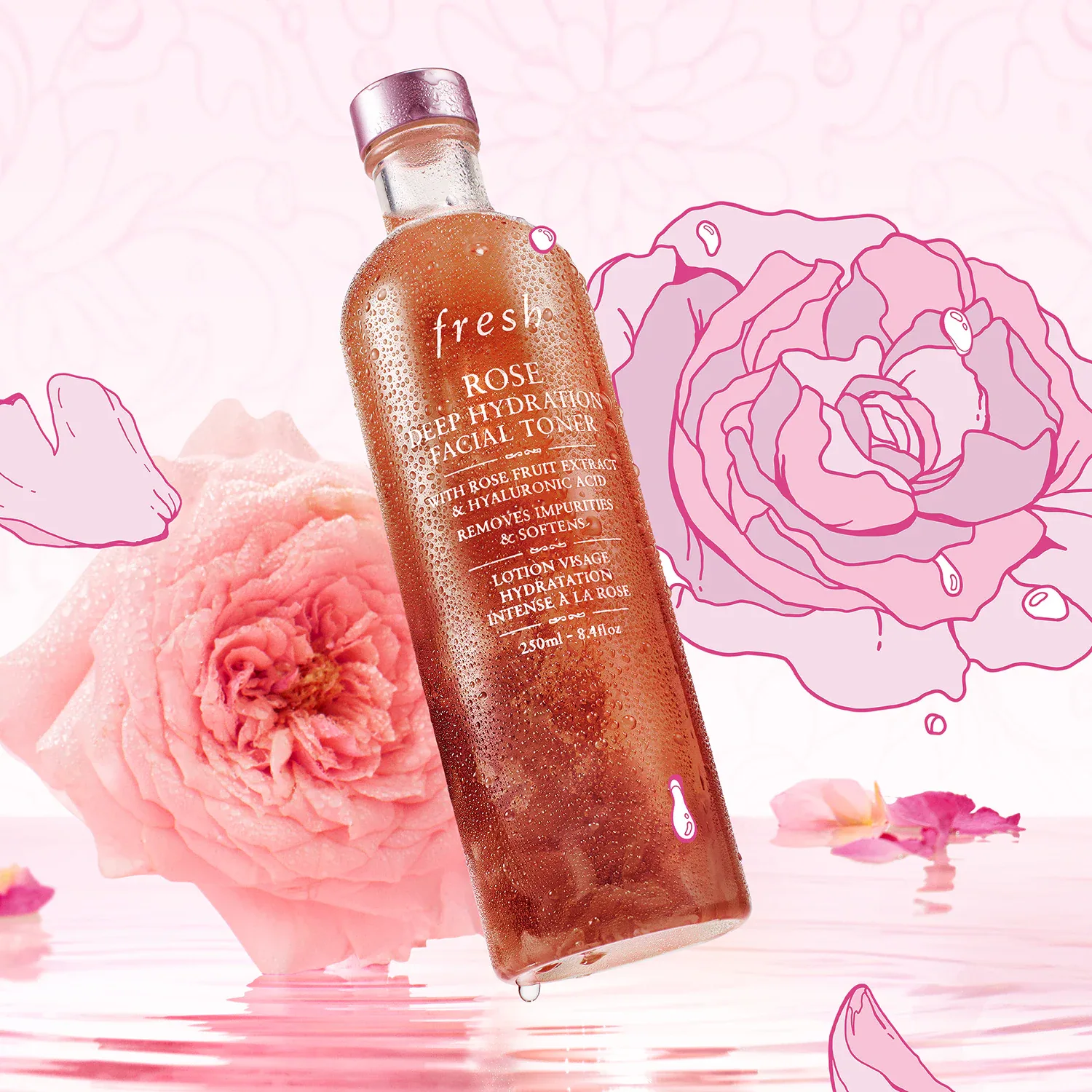 rose facial toner - gül özlü nemlendirici tonik
