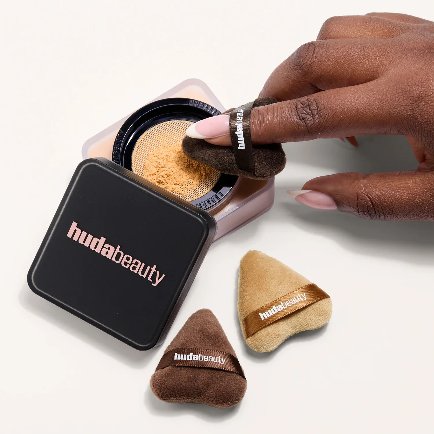 mini puffs powder puff trio - mini pudra pufu üçlüsü