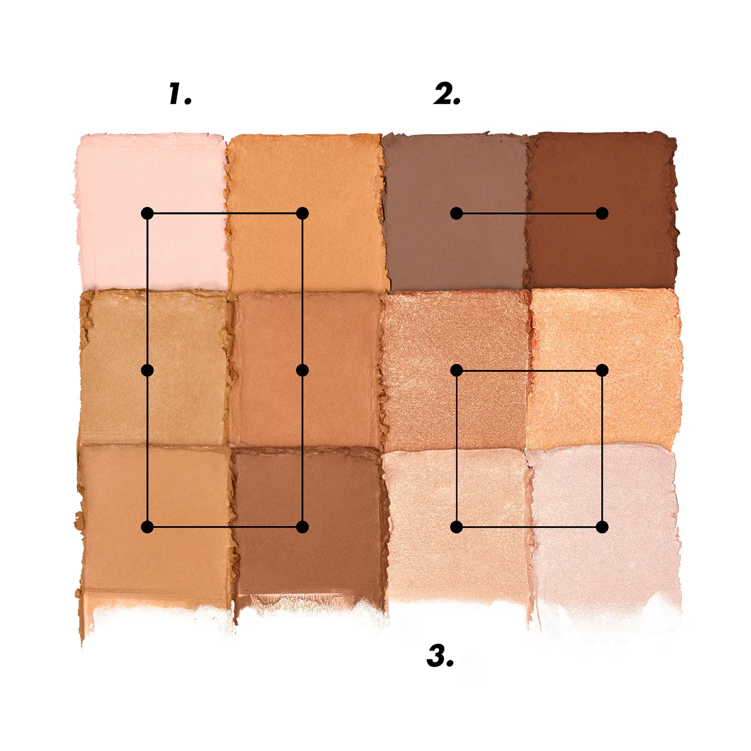 hd skin sculting palette - krem dokuda şekillendirme paleti