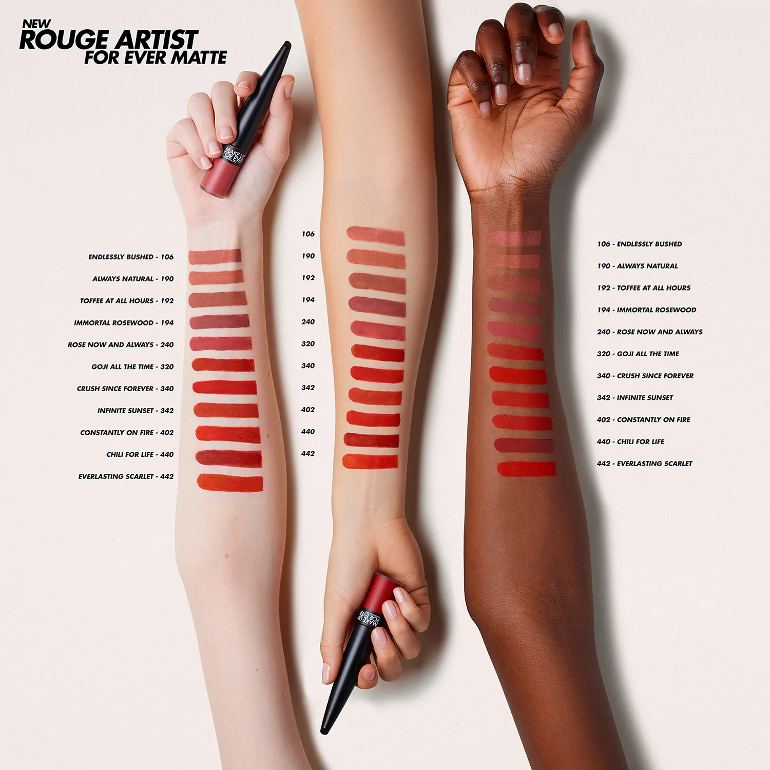 rouge artist for ever matte - likit ruj