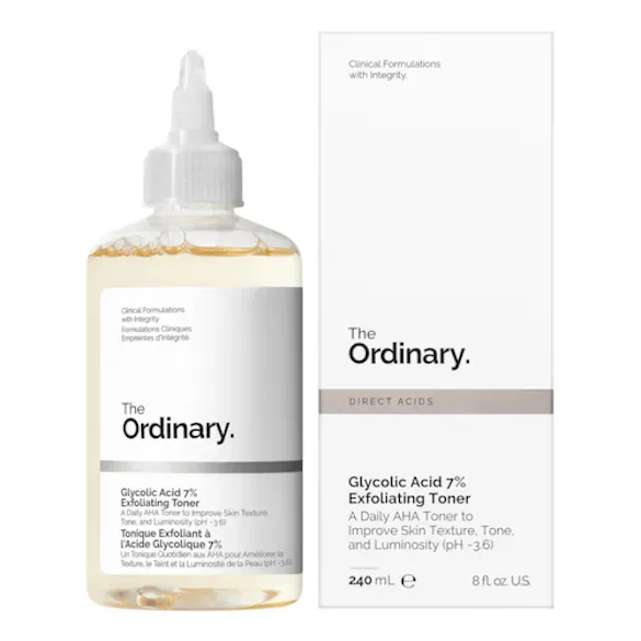 glycolic acid 7% exfoliating toner - aydınlatmaya ve pürüzsüzleştirmeye yardımcı