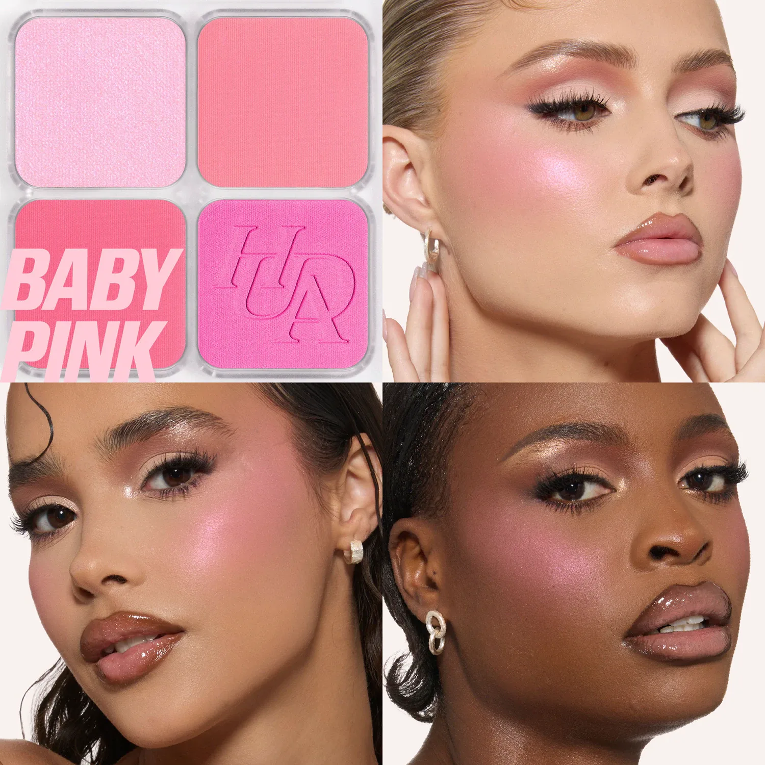 blush filter blurring blushlighters palette - allık ve aydınlatıcı paleti