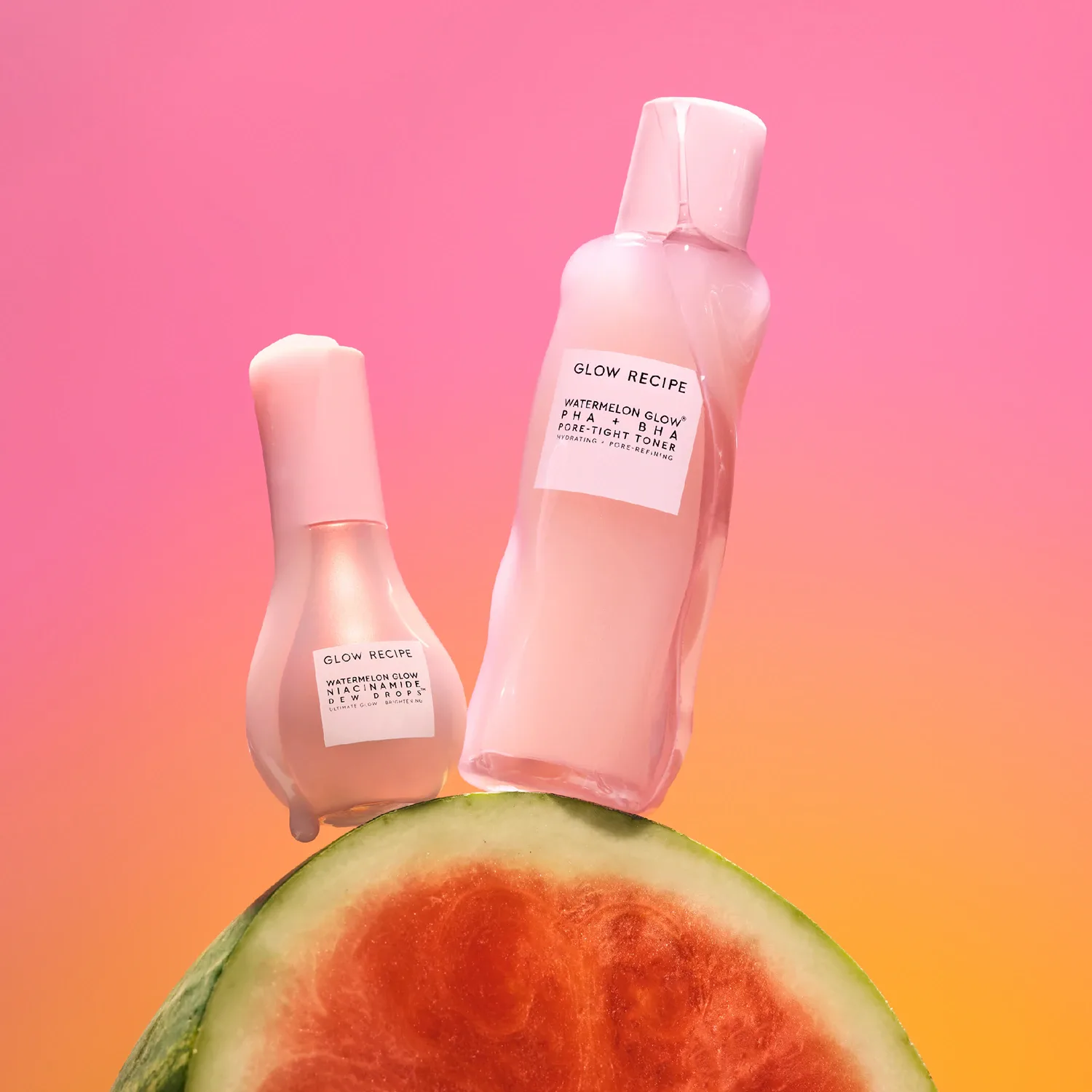 watermelon glow dewy skin routine - seyahat seti