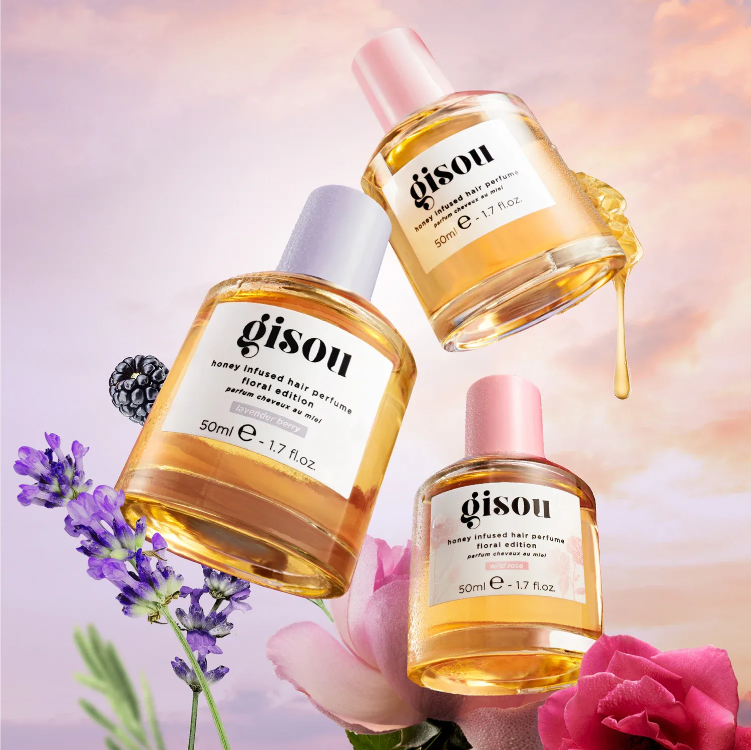 honey infused hair perfume - lavender berry