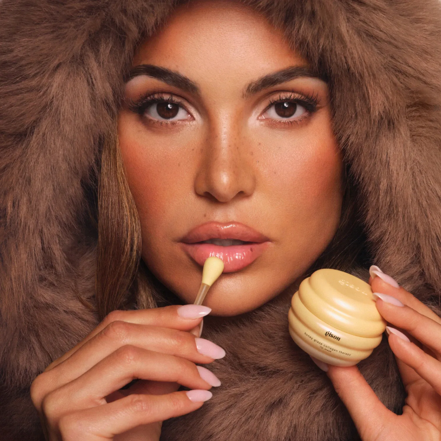 honey glaze collagen therapy - ballı nemlendirici dudak maskesi