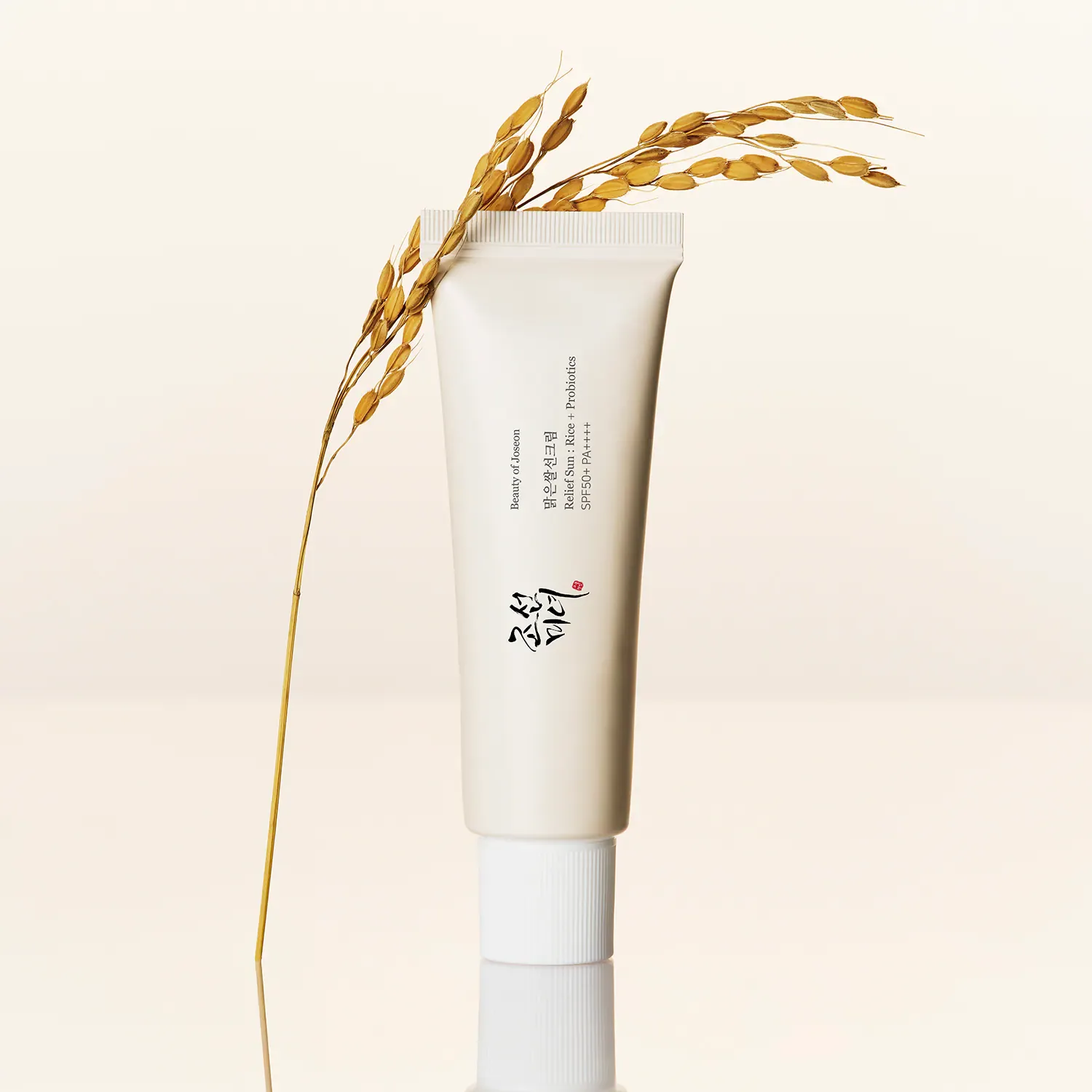 relief sun: rice + probiotics spf50+ - pirinç ve probiyotik i̇çeren güneş kremi