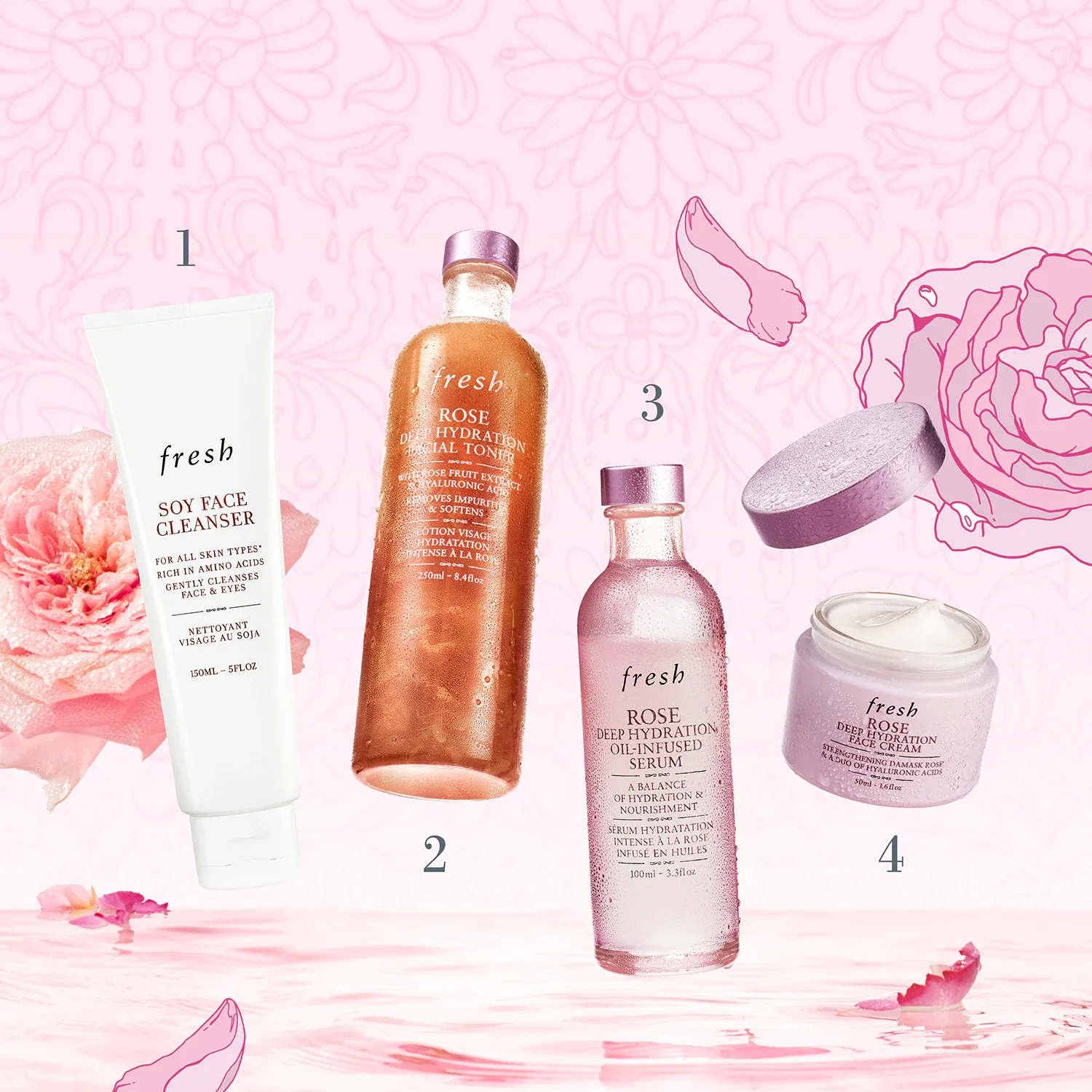 rose facial toner - gül özlü nemlendirici tonik