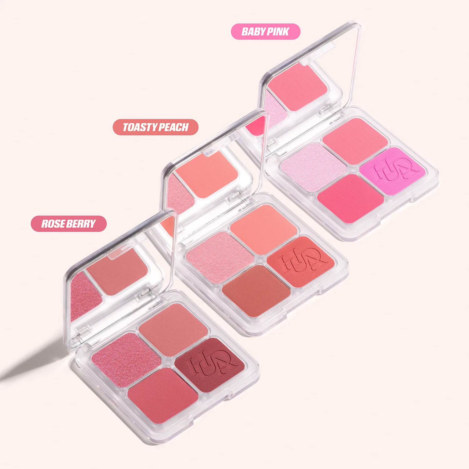 blush filter blurring blushlighters palette - allık ve aydınlatıcı paleti