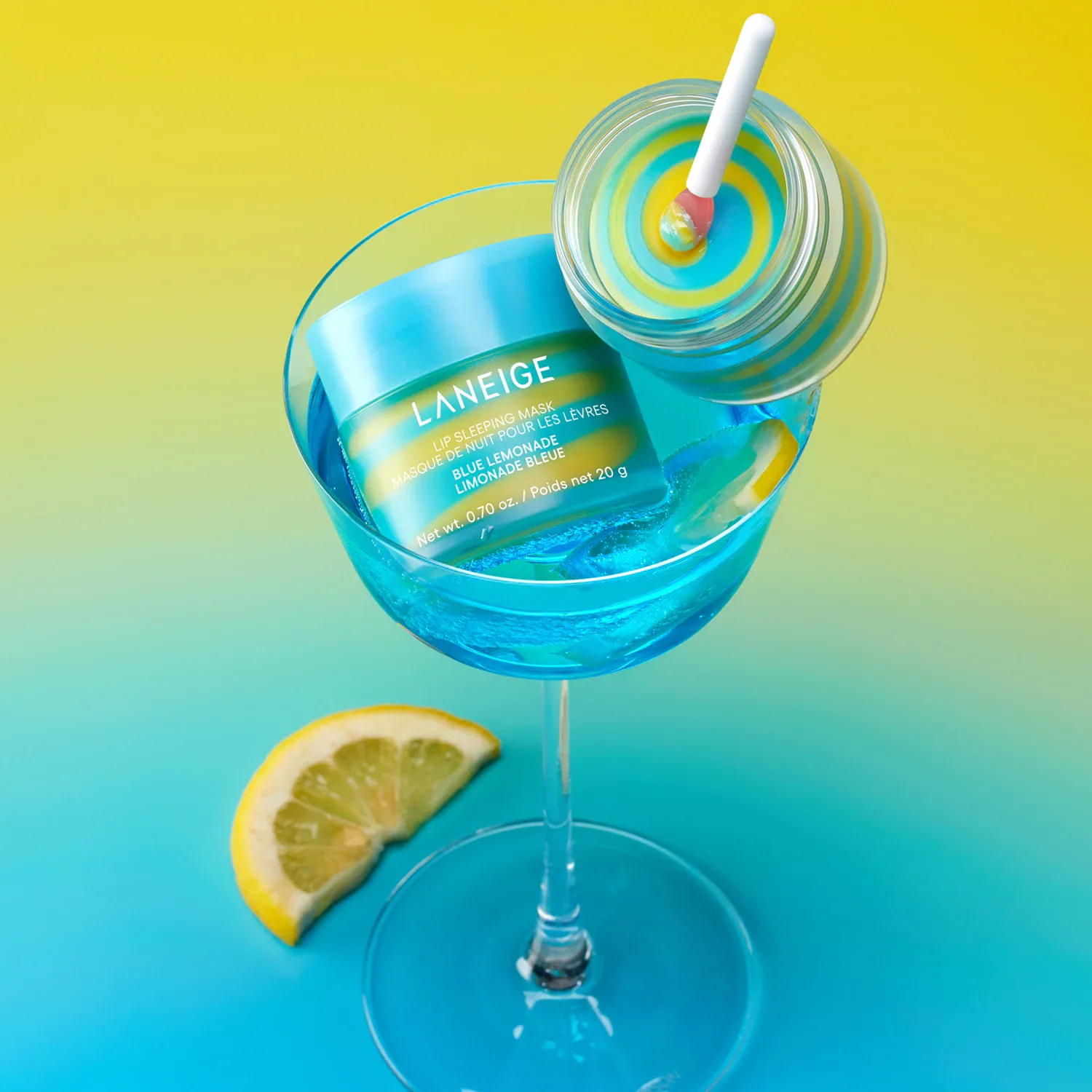 lip sleeping mask blue lemonade - sınırlı üretim gece dudak maskesi